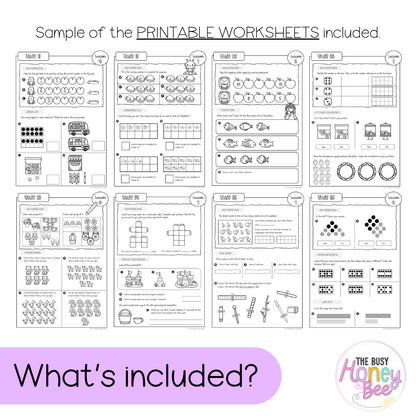Early Stage 1 NSW Maths Workbook ULTIMATE Mega Bundle - Workbook | Worksheets