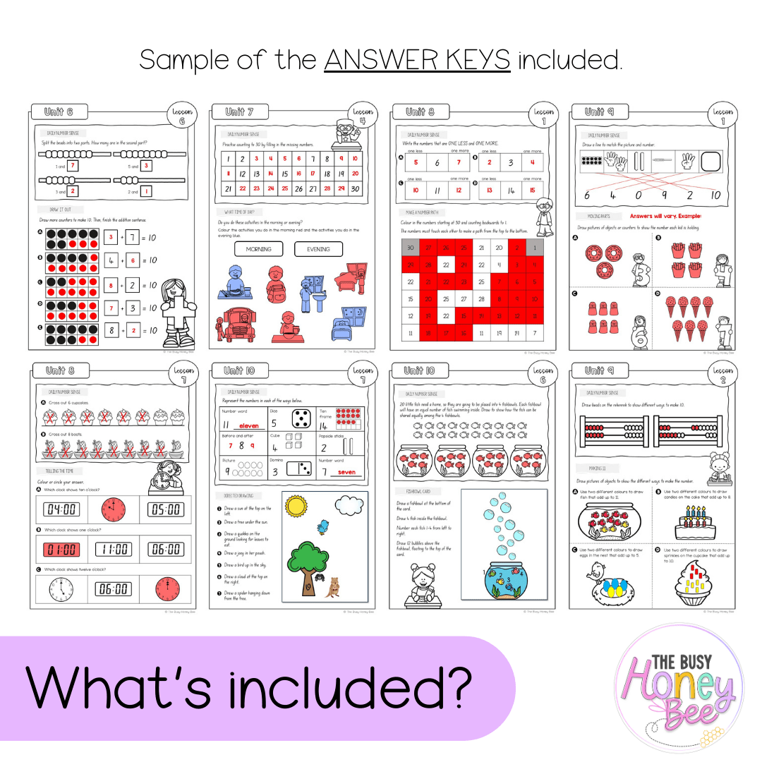 Early Stage 1 NSW Maths Workbook ULTIMATE Mega Bundle - Workbook | Worksheets