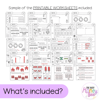 Early Stage 1 NSW Maths Worksheets Unit 13 - Workbook | Worksheets