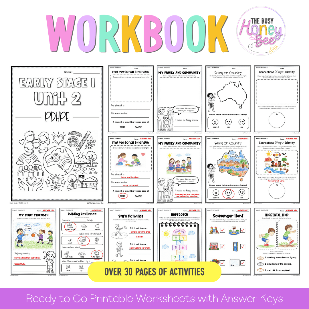 Early Stage 1 NSW PDHPE Sample Unit 2 Teaching Pack - Teaching Bundle