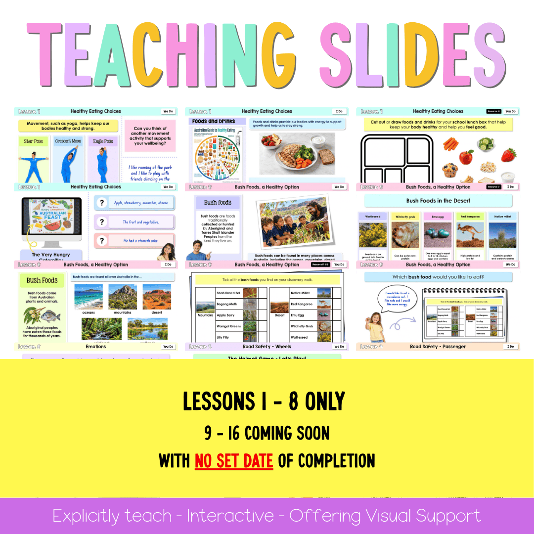 Early Stage 1 NSW PDHPE Sample Unit 4 Teaching Pack - Teaching Bundle