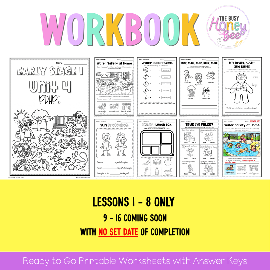 Early Stage 1 NSW PDHPE Sample Unit 4 Teaching Pack - Teaching Bundle