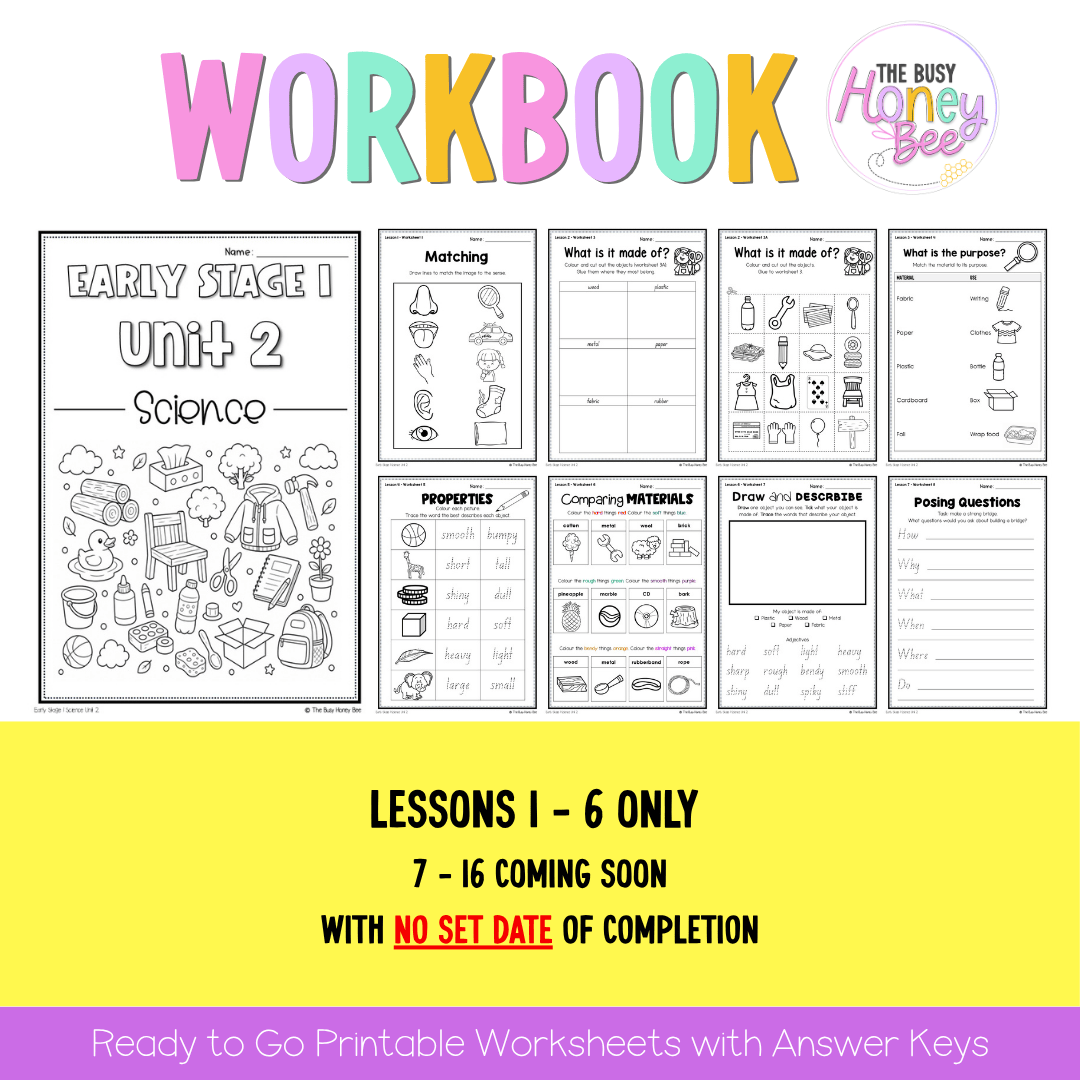 Early Stage 1 NSW Science Sample Unit 2 Teaching Pack 2026 - Teaching Bundle