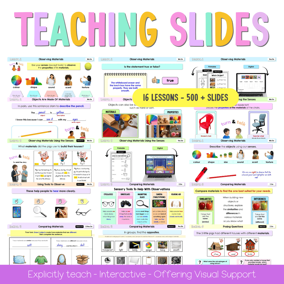 Early Stage 1 NSW Science Sample Unit 2 Teaching Pack 2026 - Teaching Bundle