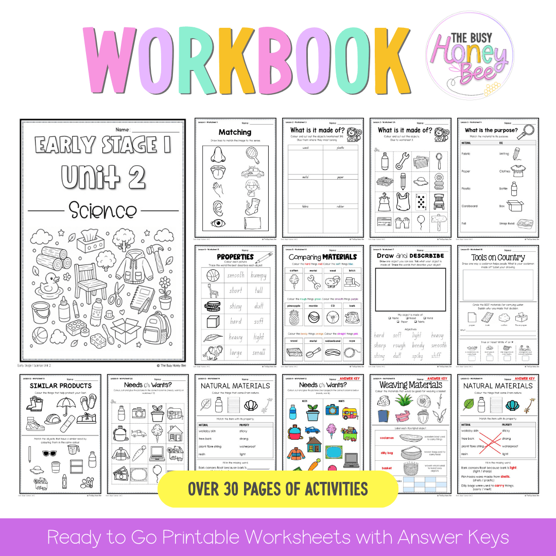 Early Stage 1 NSW Science Sample Unit 2 Teaching Pack 2026 - Teaching Bundle
