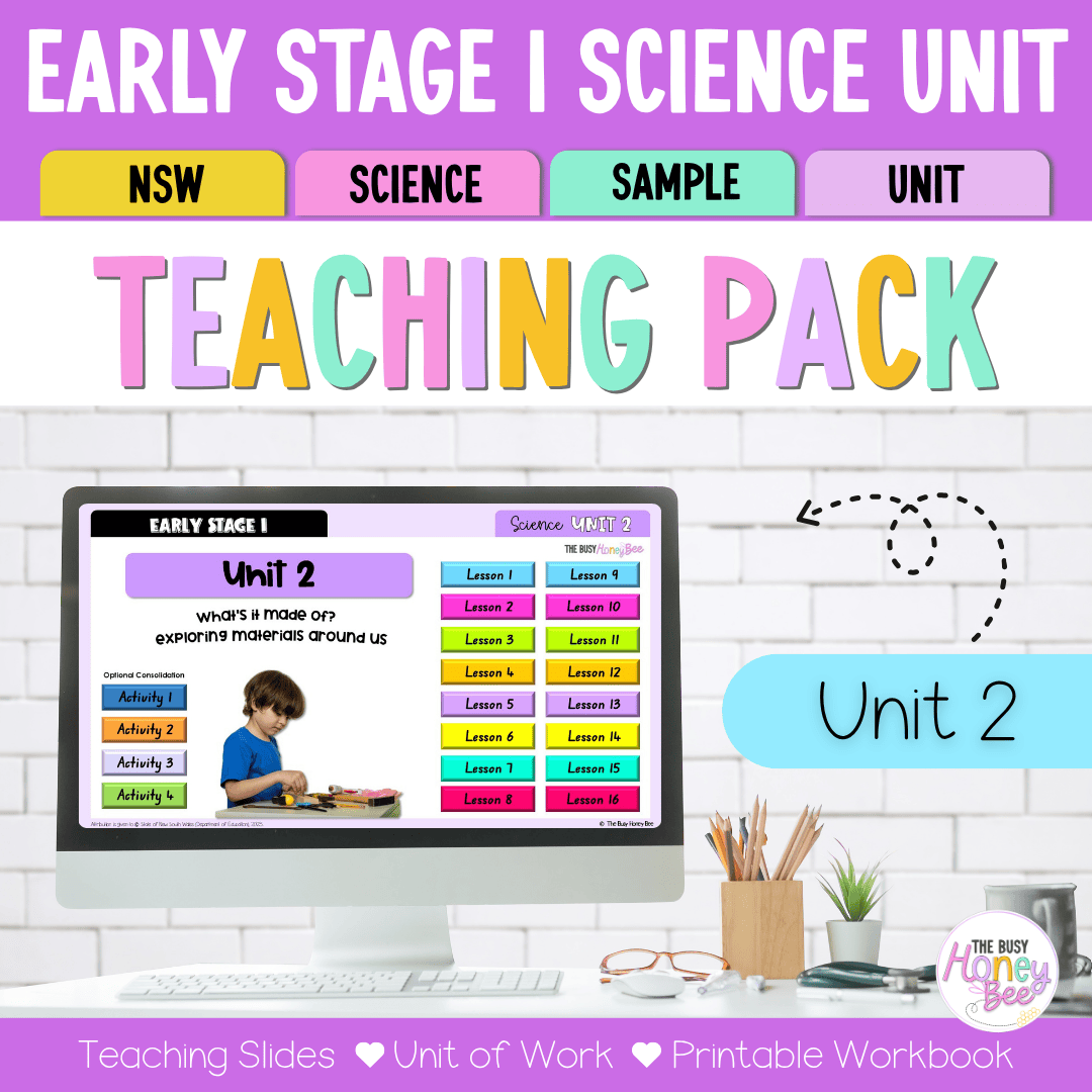 Early Stage 1 NSW Science Sample Unit 2 Teaching Pack 2026 - Teaching Bundle