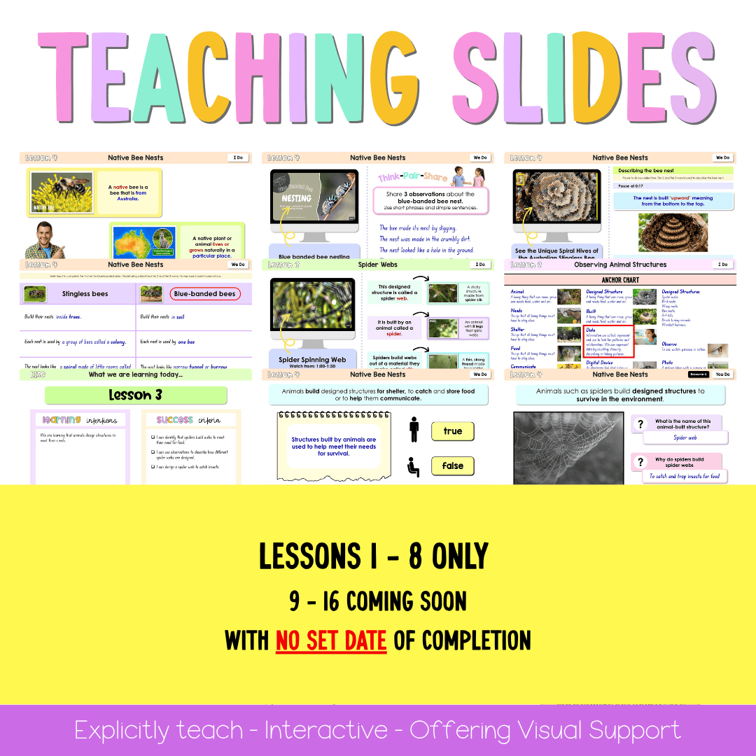 Early Stage 1 NSW Science Sample Unit 3 Teaching Pack 2026 - Teaching Bundle
