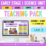 Early Stage 1 NSW Science Sample Unit 3 Teaching Pack 2026 - Teaching Bundle