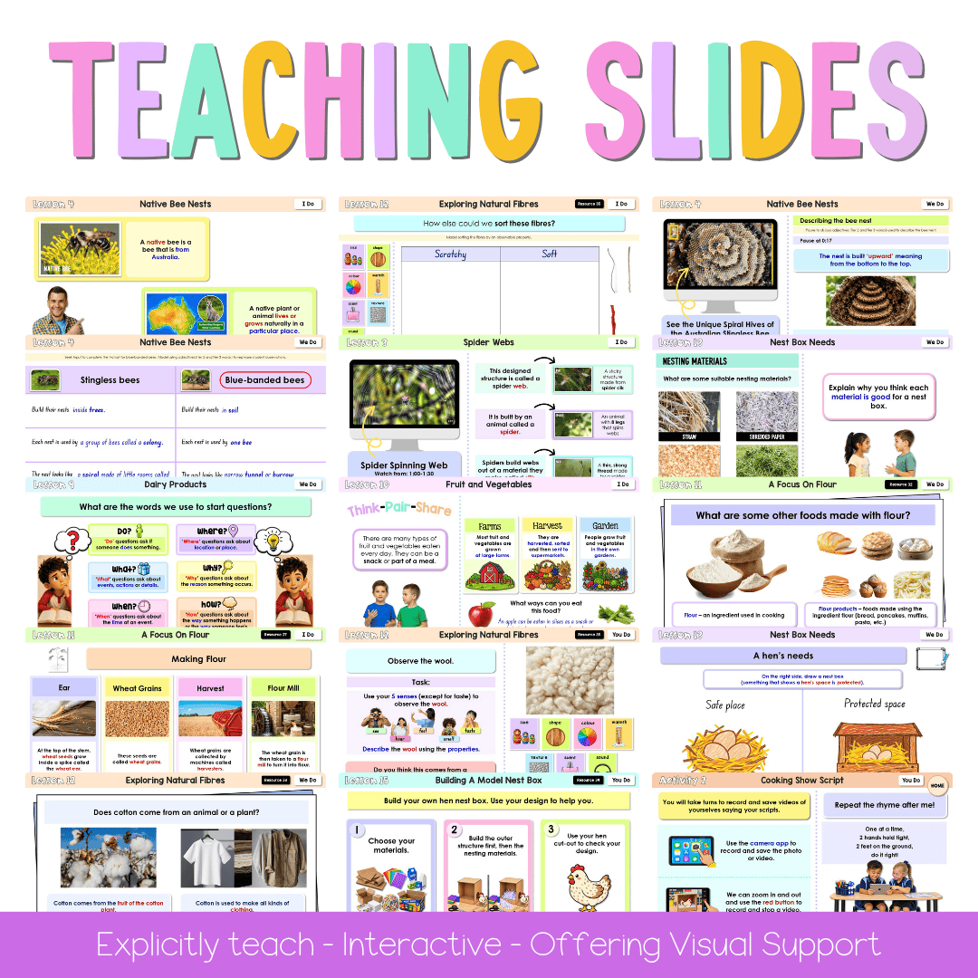 Early Stage 1 NSW Science Sample Unit 3 Teaching Pack 2026 - Teaching Bundle