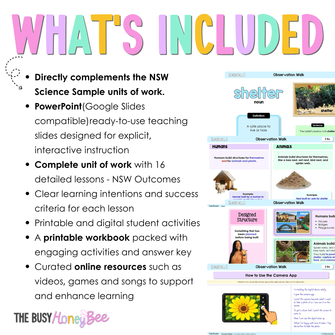 Early Stage 1 NSW Science Sample Unit 3 Teaching Pack 2026 - Teaching Bundle
