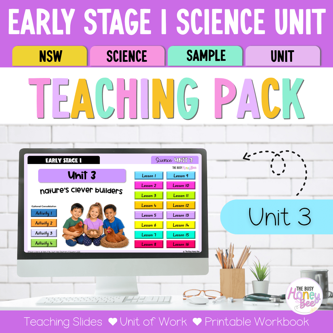 Early Stage 1 NSW Science Sample Unit 3 Teaching Pack 2026 - Teaching Bundle