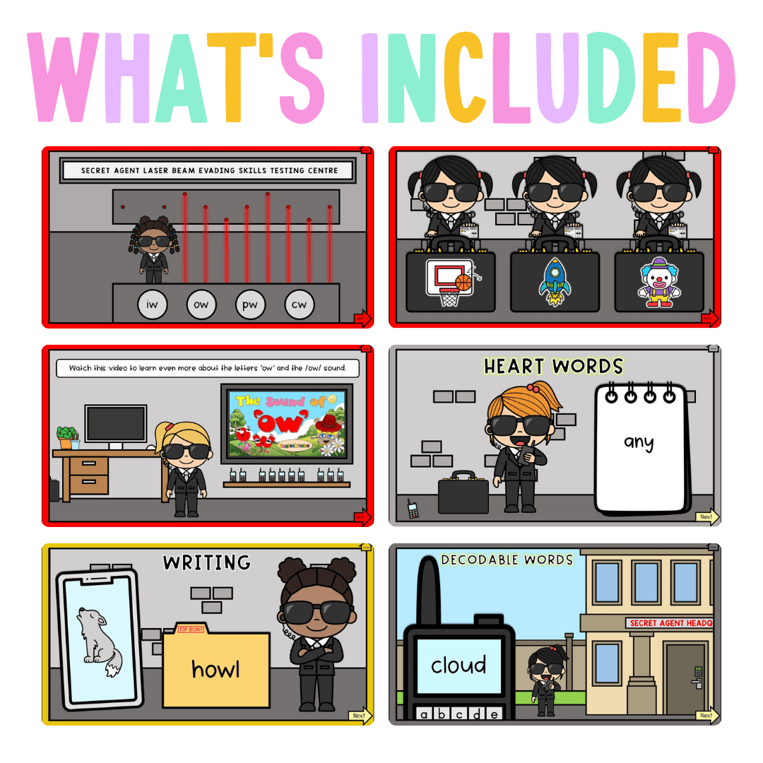 Early Stage 1 Reading Pod 15 - ou, ow - Teaching Bundle