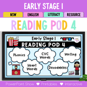 Early Stage 1 Reading Pod 4 - K, CK - Teaching Bundle