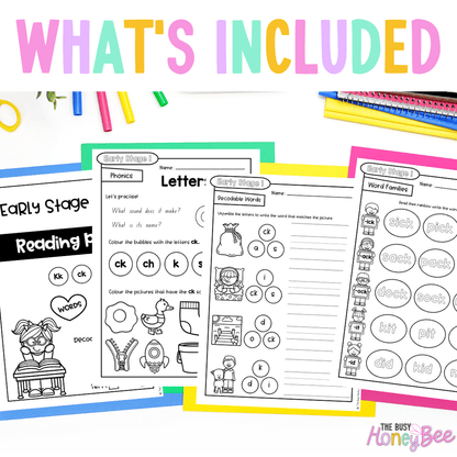 Early Stage 1 Reading Pod 4 - K, CK - Teaching Bundle