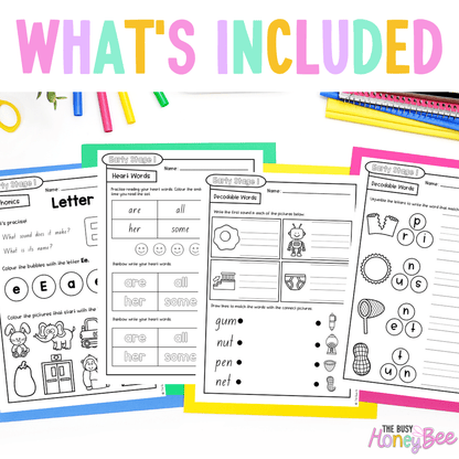 Early Stage 1 Reading Pod 5 - E, U, R - Teaching Bundle