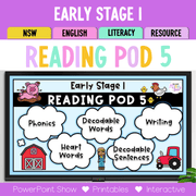 Early Stage 1 Reading Pod 5 - E, U, R - Teaching Bundle