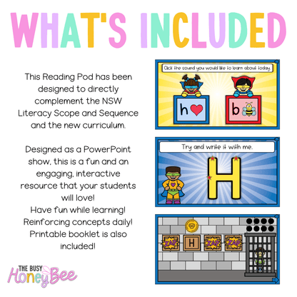 Early Stage 1 Reading Pod 6 - H, B - Teaching Bundle