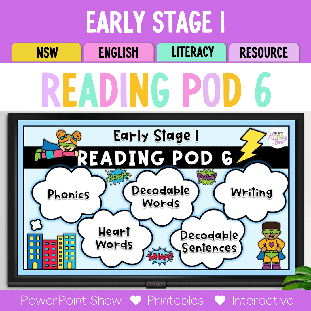 Raeding Pod Early Stage 1 Reading Pod 6 - H, B – The Busy Honey Bee