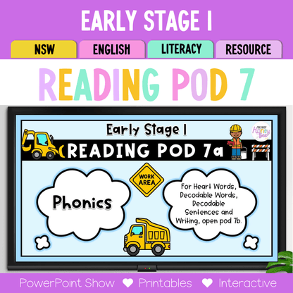 Early Stage 1 Reading Pod 7 - f, ff, l/ll, ss, z/zz - Teaching Bundle