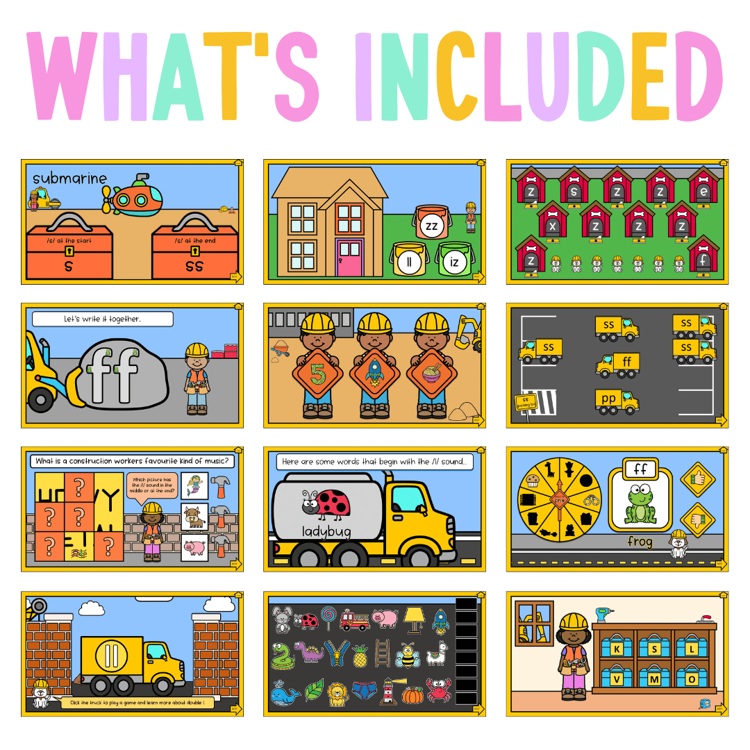 Early Stage 1 Reading Pod 7 - f, ff, l/ll, ss, z/zz - Teaching Bundle