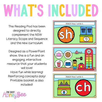Early Stage 1 Reading Pod 8 - sh, ch - Teaching Bundle