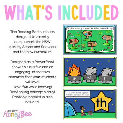 Early Stage 1 Reading Pod 9 - th, ng, Y - Teaching Bundle