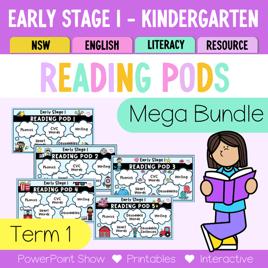 Early Stage 1 Reading Pod Term 1 Mega Bundle - Teaching Bundle