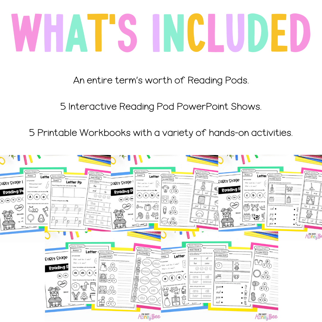 Early Stage 1 Reading Pod Term 1 Mega Bundle - Teaching Bundle