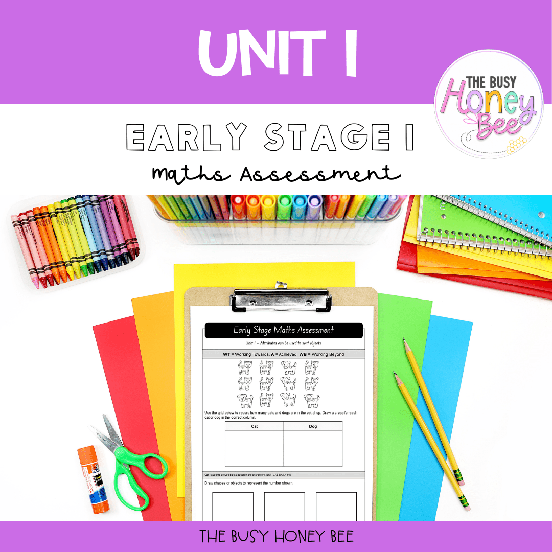 Early Stage 1 Term 1 Maths Assessment Bundle - Assessment