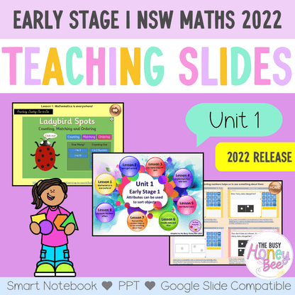 Early Stage 1 Term 1 Maths Teaching Slides Mega Bundle 2022 - Teaching Slides