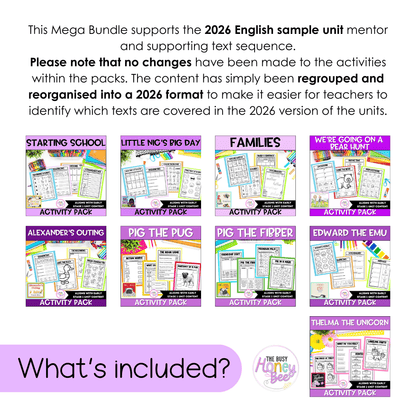 Early Stage 1 Term 1 NSW English Activity Packs Mega Bundle 2026 - Activity Pack