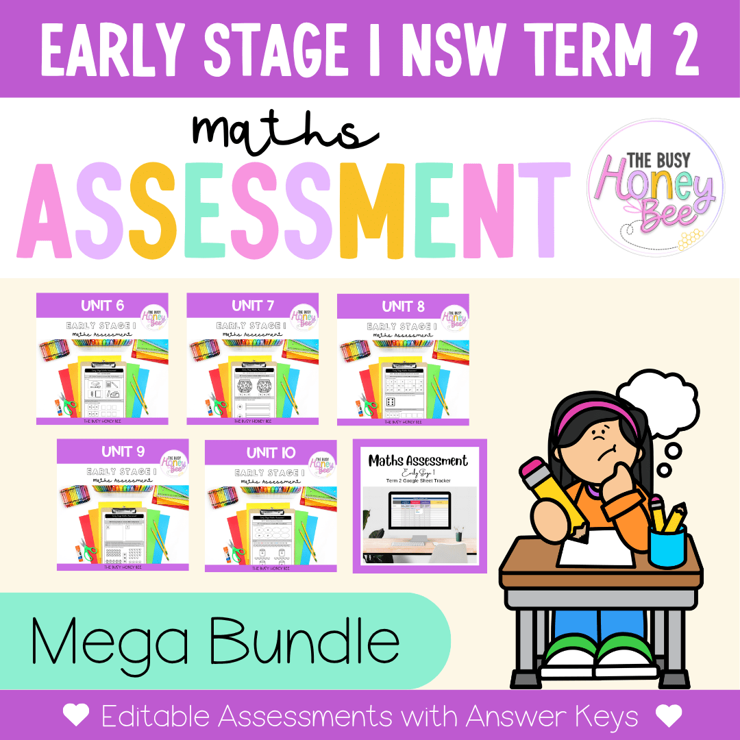 Early Stage 1 Term 2 Maths Assessment Bundle - Assessment