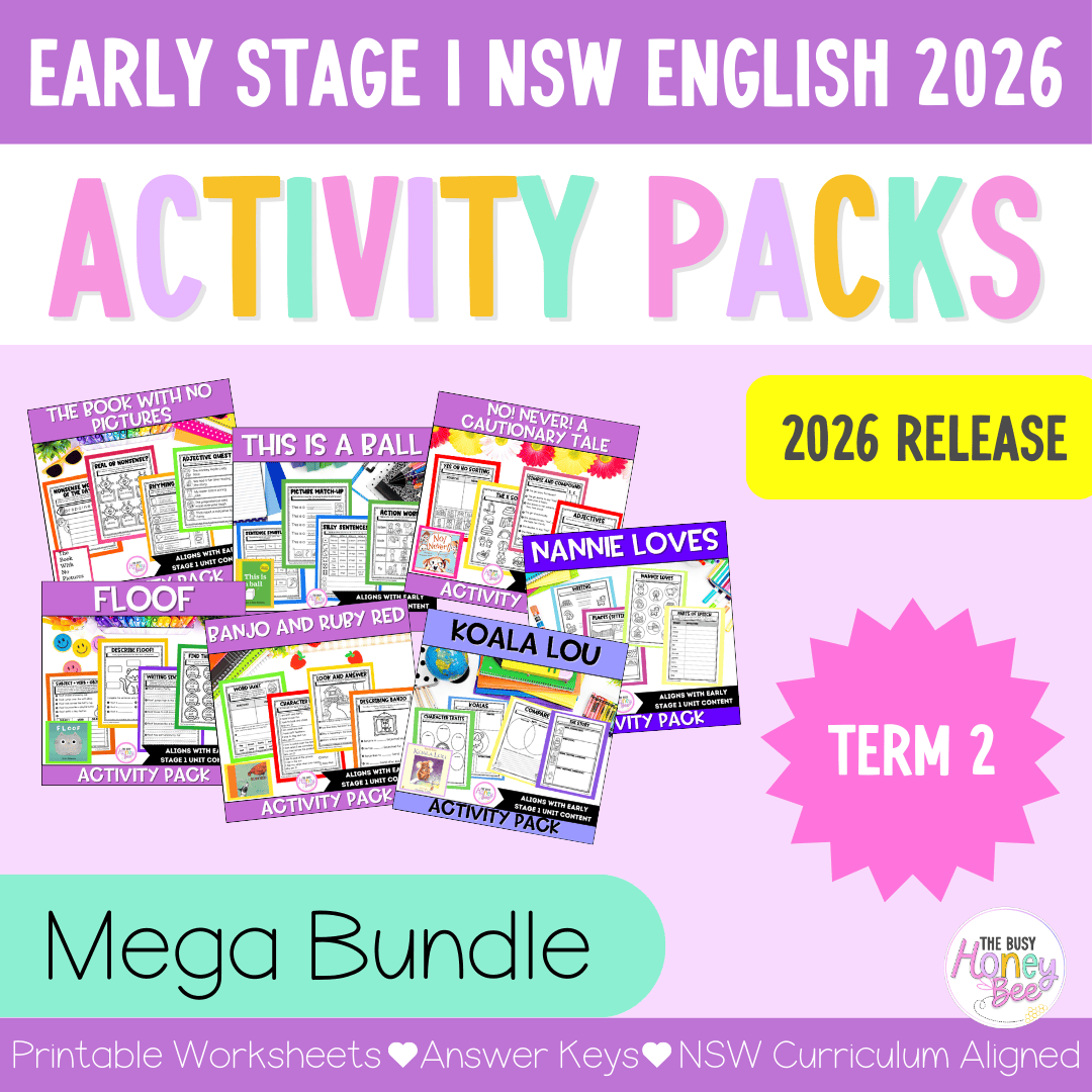 Early Stage 1 Term 2 NSW English Activity Packs Mega Bundle 2026 - Activity Pack