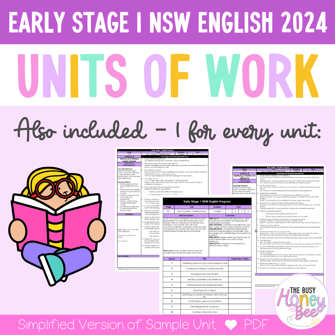 Early Stage 1 Term 3 English Teaching Slides Mega Bundle 2024 - Teaching Slides