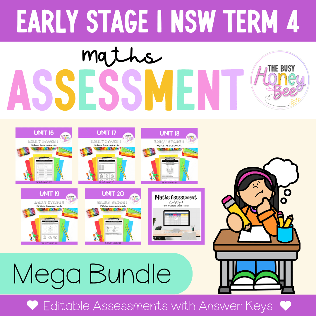 Early Stage 1 Term 4 Maths Assessment Bundle - Assessment