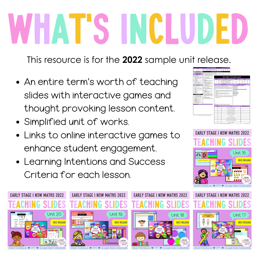 Early Stage 1 Term 4 Maths Teaching Slides Mega Bundle 2022 - Teaching Slides