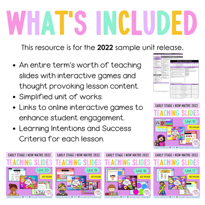 Early Stage 1 Term 4 Maths Teaching Slides Mega Bundle 2022 - Teaching Slides