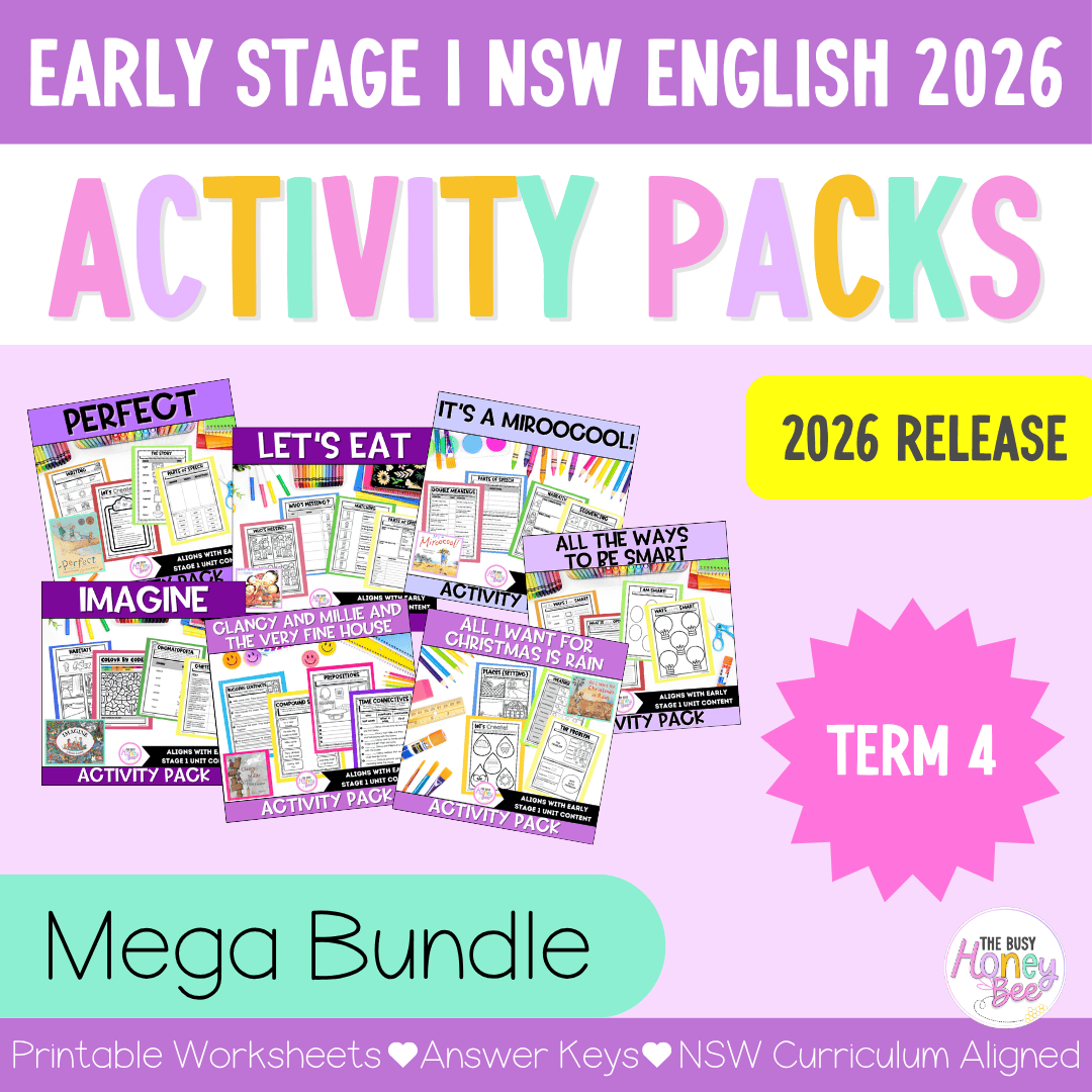 Early Stage 1 Term 4 NSW English Activity Packs Mega Bundle 2026 - Activity Pack