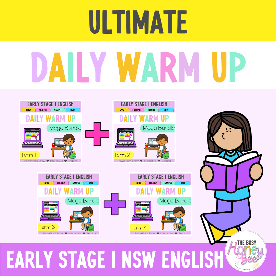 Early Stage 1 Ultimate English Daily Warm Up Mega Bundle - Warm Ups | Revision