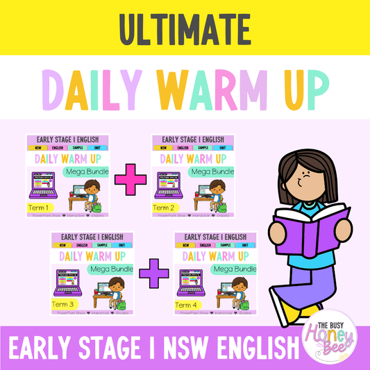 Early Stage 1 Ultimate English Daily Warm Up Mega Bundle - Warm Ups | Revision