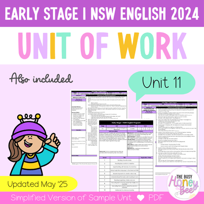 Early Stage 1 Unit 11 NSW Context English Teaching Slides 2022 - Teaching Slides