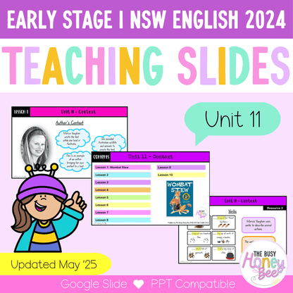 Early Stage 1 Unit 11 NSW Context English Teaching Slides 2022 - Teaching Slides