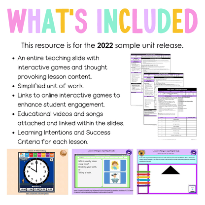 Early Stage 1 Unit 11 NSW Maths Teaching Slides 2022 - Teaching Slides