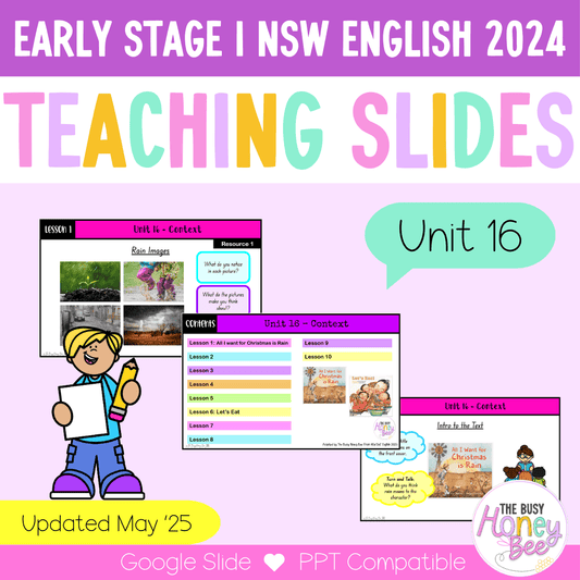 Early Stage 1 Unit 16 NSW Context English Teaching Slides 2024 - Teaching Slides