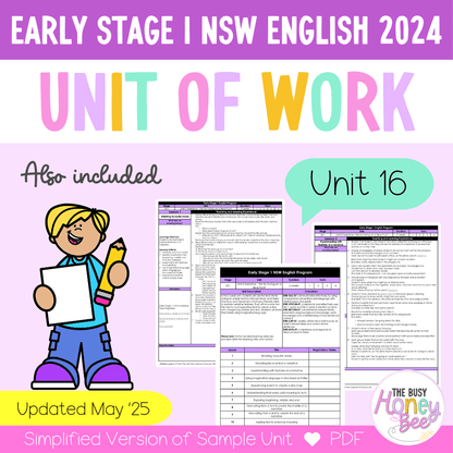 Early Stage 1 Unit 16 NSW Context English Teaching Slides 2024 - Teaching Slides