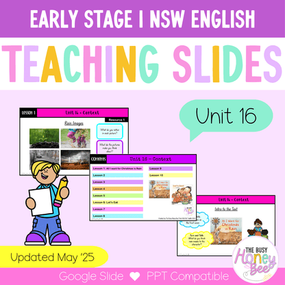 Early Stage 1 Unit 16 NSW Context English Teaching Slides - Teaching Slides