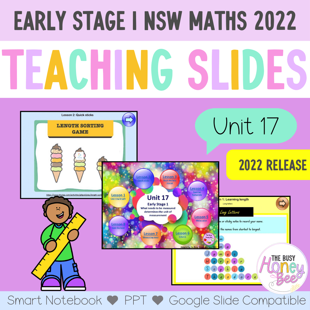 Early Stage 1 Unit 17 NSW Maths Teaching Slides 2022 - Teaching Slides