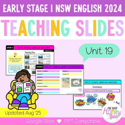 Early Stage 1 Unit 19 NSW Imagery, Symbol and Connotation English Teaching Slides 2024 - Teaching Slides