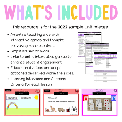 Early Stage 1 Unit 20 NSW Maths Teaching Slides 2022 - Teaching Slides