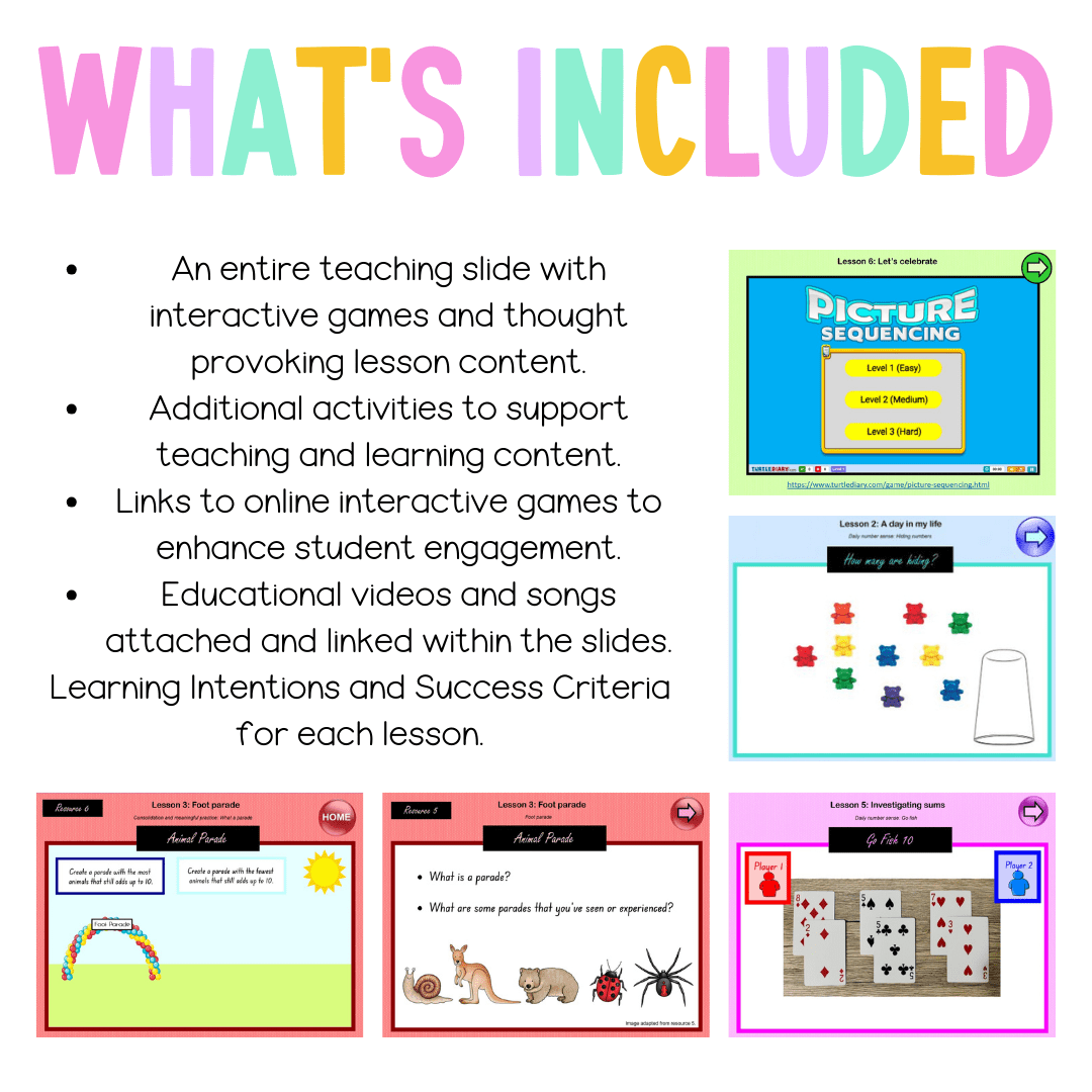 Early Stage 1 Unit 20 NSW Maths Teaching Slides - Teaching Slides